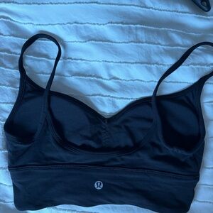 Lululemon sweetheart neckline Black Sports Bra